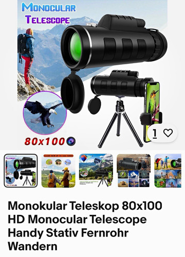 Monokular 80x100 80x 100 mm - 80x100,,